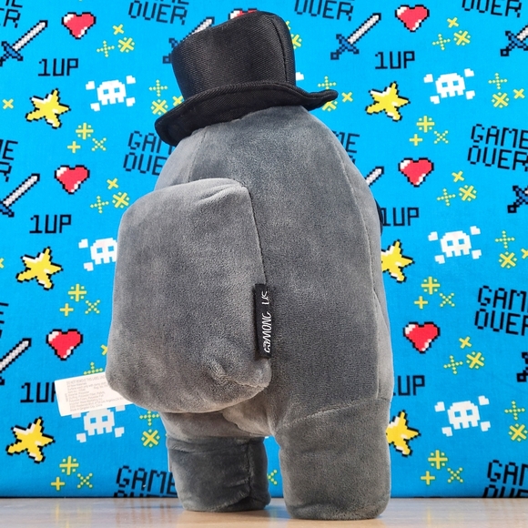 Among Us Black Plague Doctor Crow w/ Top Hat Crewmate 12" Official Plush Toikido - Picture 3 of 9